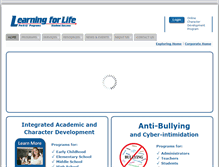 Tablet Screenshot of learning.learningforlife.org